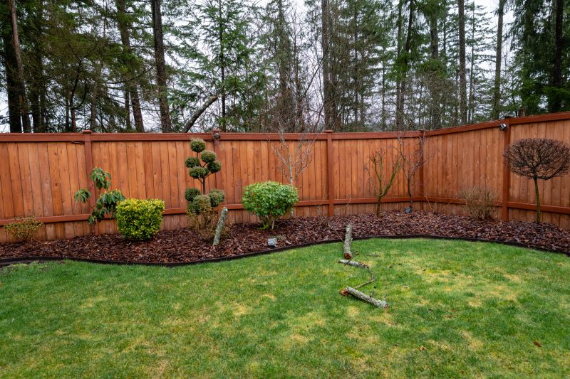 Decorative Fence with Landscaping